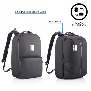FLEX GYM BAG BLACK Рюкзак-трансформер антизлодій XD Design
