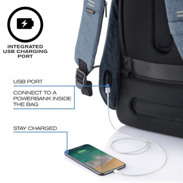 BOBBY HERO SMALL LIGHT BLUE Рюкзак антизлодій XD Design