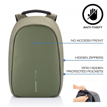 BOBBY HERO SMALL GREEN Рюкзак антизлодій XD Design