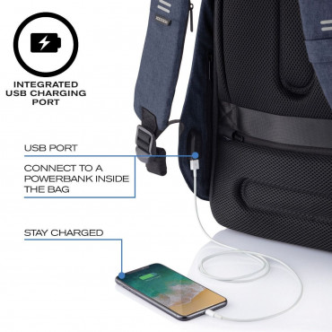 BOBBY HERO XL BLUE Рюкзак антизлодій XD Design