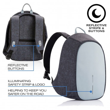 BOBBY CATHY ELLE PROTECTIVE BLUE Рюкзак антизлодій з кнопкою тривоги XD Design