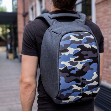 BOBBY COMPACT CAMOUFLAGE BLUE Рюкзак антизлодій XD Design