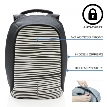 BOBBY COMPACT ZEBRA Рюкзак антизлодій XD Design