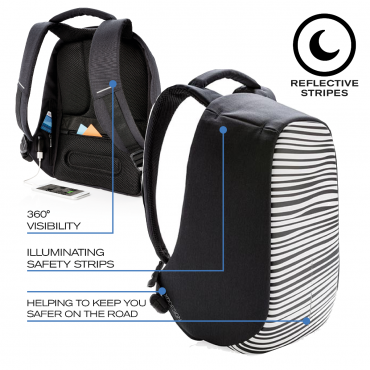 BOBBY COMPACT ZEBRA Рюкзак антизлодій XD Design
