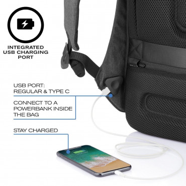 BOBBY TECH BLACK Рюкзак антизлодій XD Design