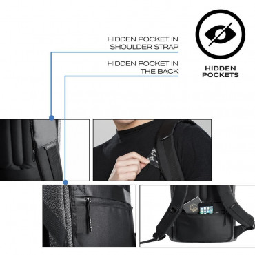 BOBBY URBAN LITE BLACK  Рюкзак антизлодій XD Design