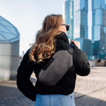 URBAN BUMBAG GREY Поясна сумка-бананка антизлодій XD Design