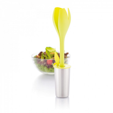 Набір для салату XD-Design Tulip, сріблясто-зелений